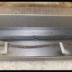 1/4 CT TW diamond sterling silver tennis bracelet
